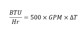Total water heat equation, step 1