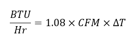 Sensible heat equation, step 1