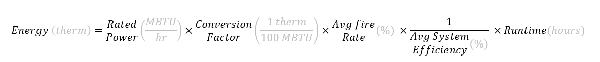 Boiler energy equation, step 2
