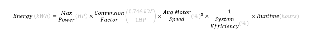 Motor energy equation, step 2