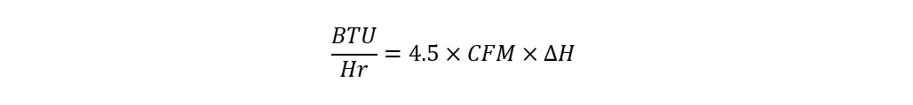 Total air heat equation, step 1