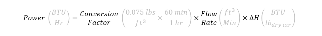 Total air heat equation, step 2