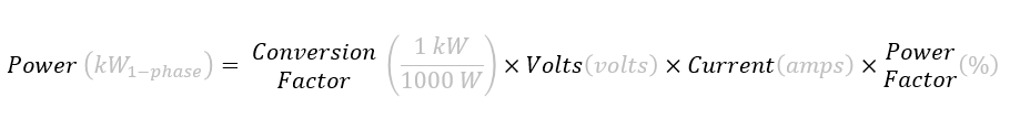 Single-phase power equation, step 2