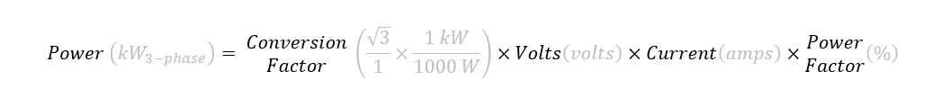 Three-phase power equation, step 2