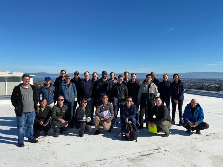 Existing Building Commissioning cohort on a commercial rooftop