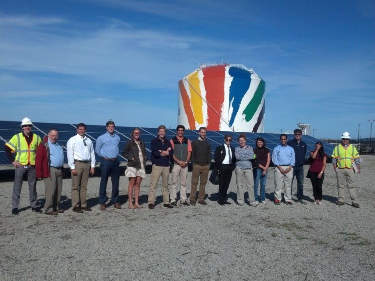 Leading a solar PV tour in Dorchester, MA